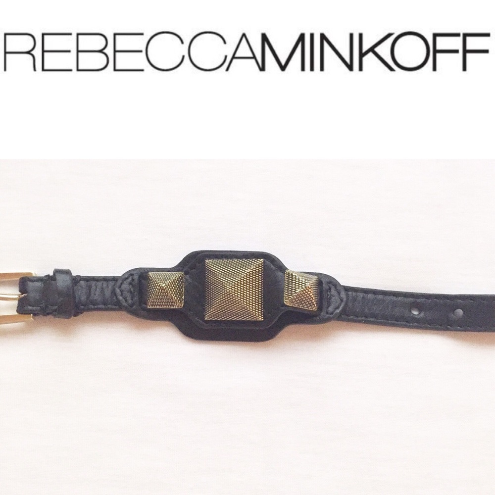 Rebecca Minkoff Leather Studded Bracelet